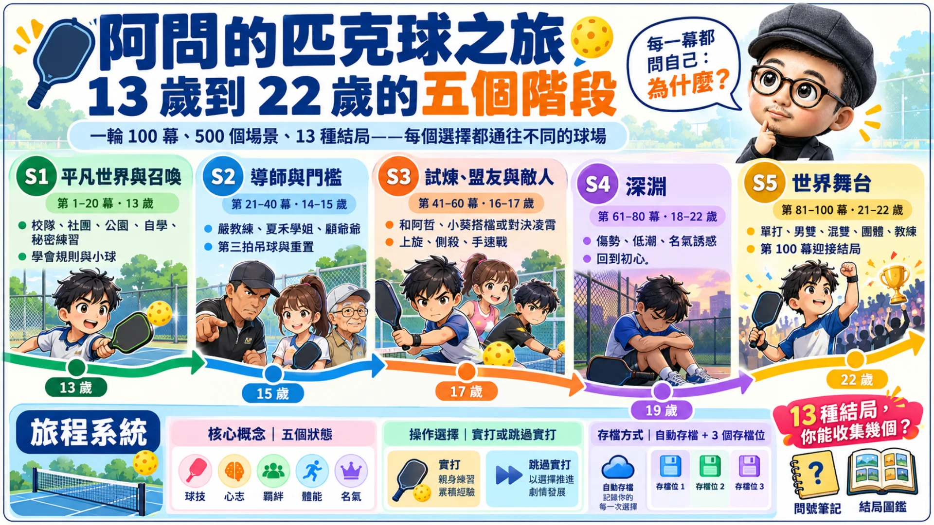 阿問的匹克球之旅