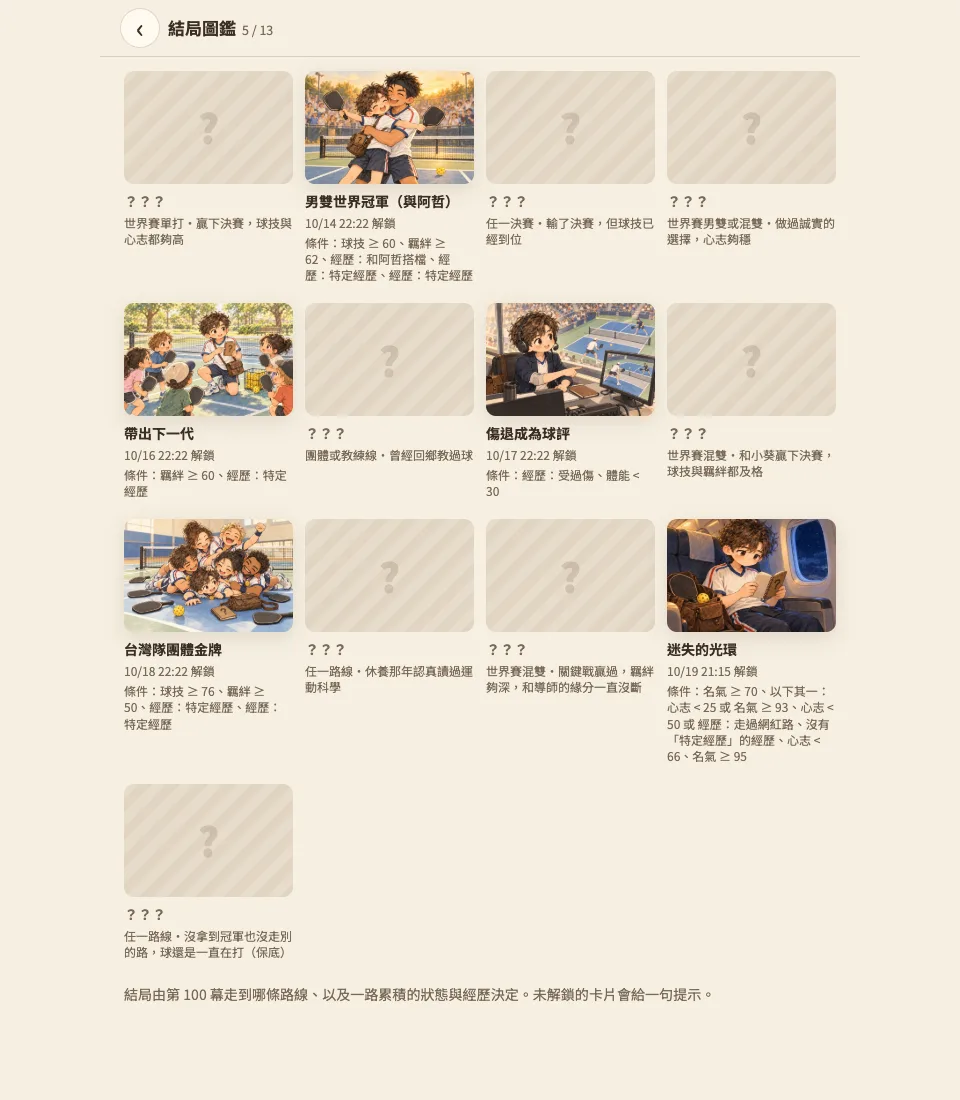 結局圖鑑
